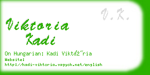 viktoria kadi business card